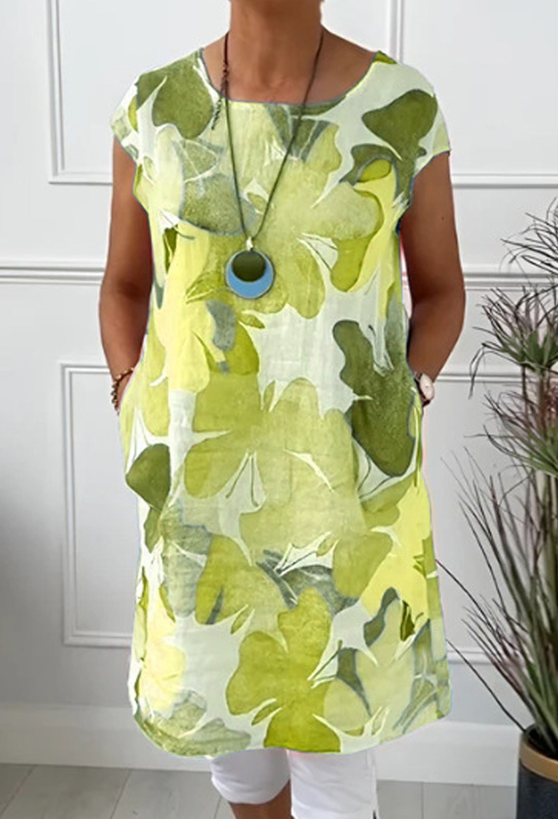 Sylis | Comfortable Dress with Butterfly Print