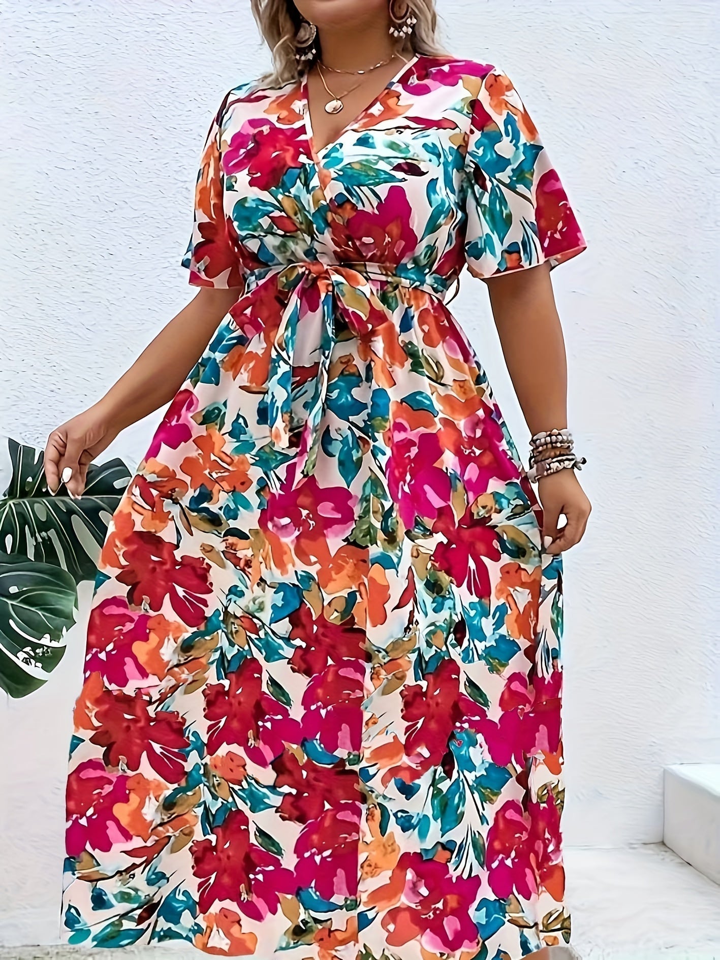 Sylis | Radiant Floral Wrap Dress