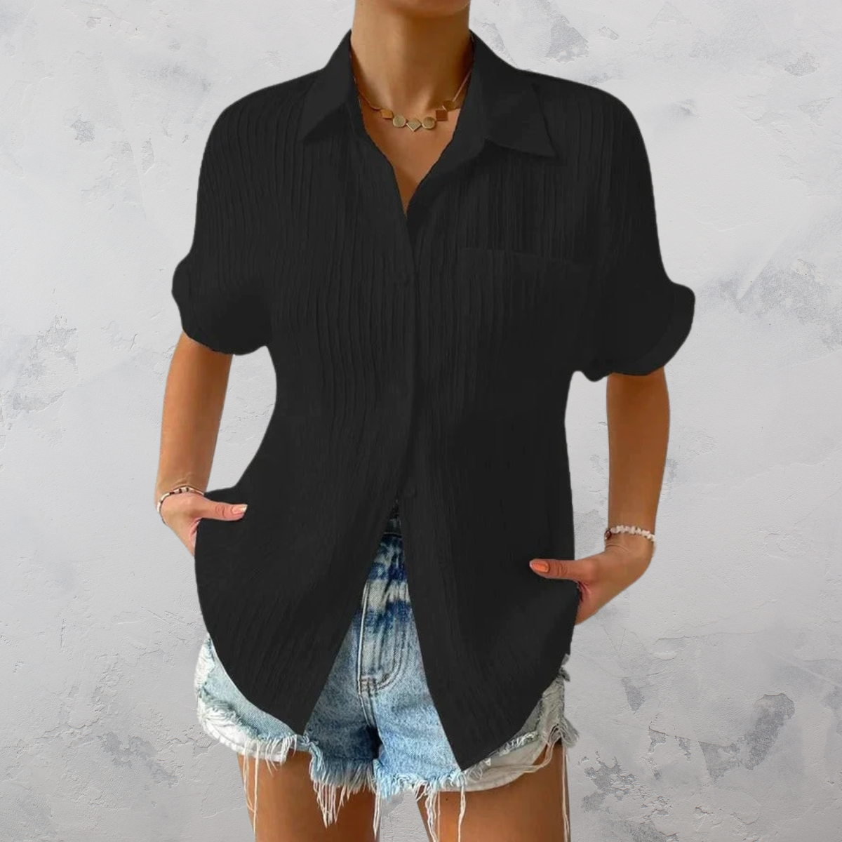 Sylis | Casual Lightweight Button-Up Shirt