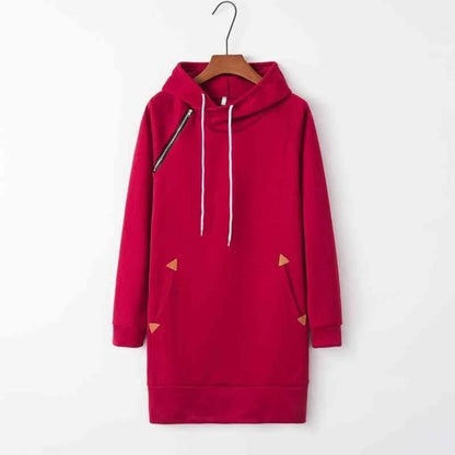 Sylis | Casual hooded sweat dress with pockets