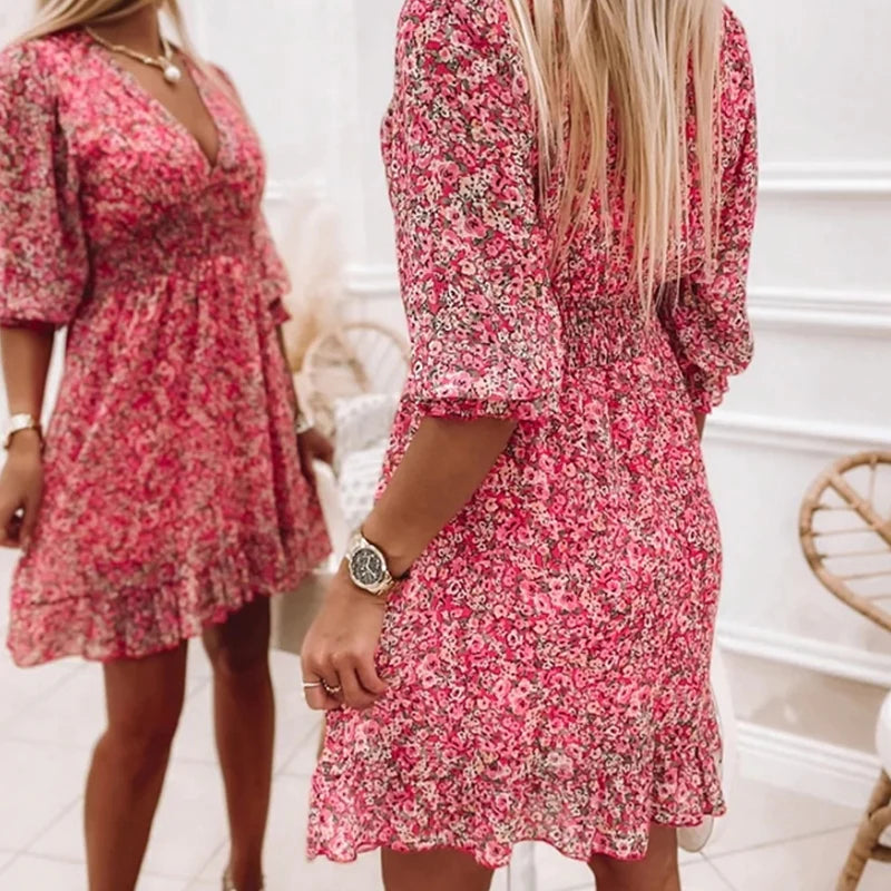 Sylis | Women's Comfortable Floral Print Dress