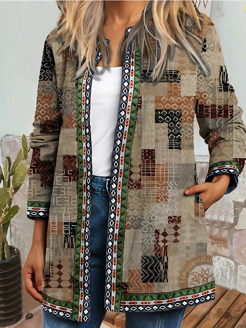 Sylis | Women's Ethnic Floral  Coat Jacket