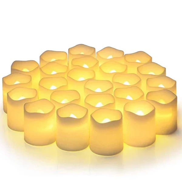Set of 24 LED Flameless Candles - GlowFlicker