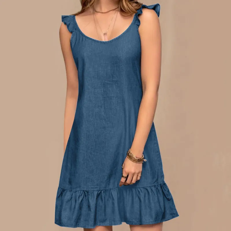 Sylis | Women's Bohemian Denim Dress