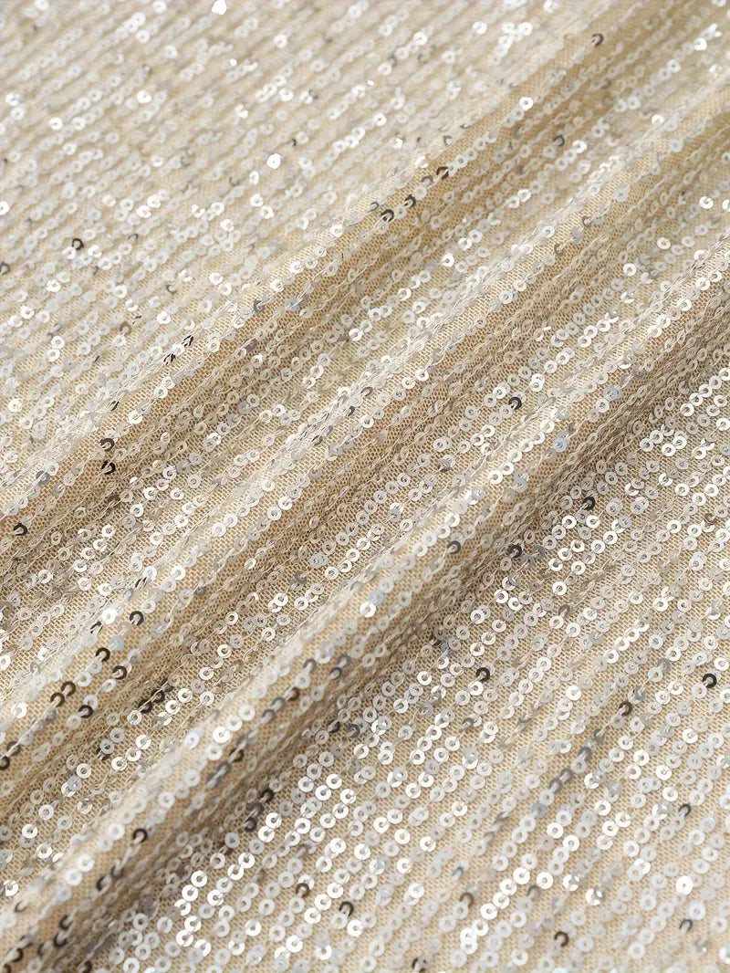 Sylis shiny mini dress with one shoulder