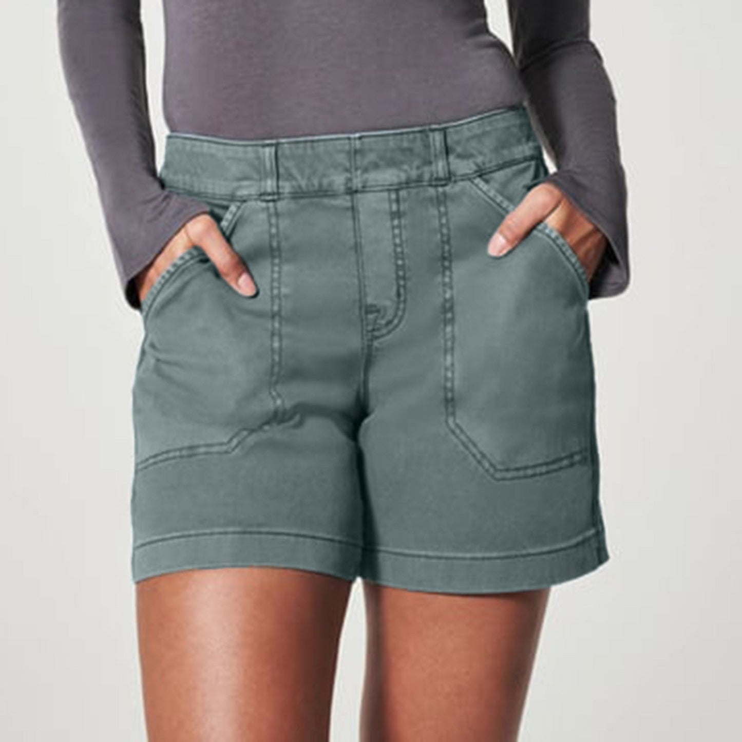 Sylis | Stretch Pull-On Denim Shorts