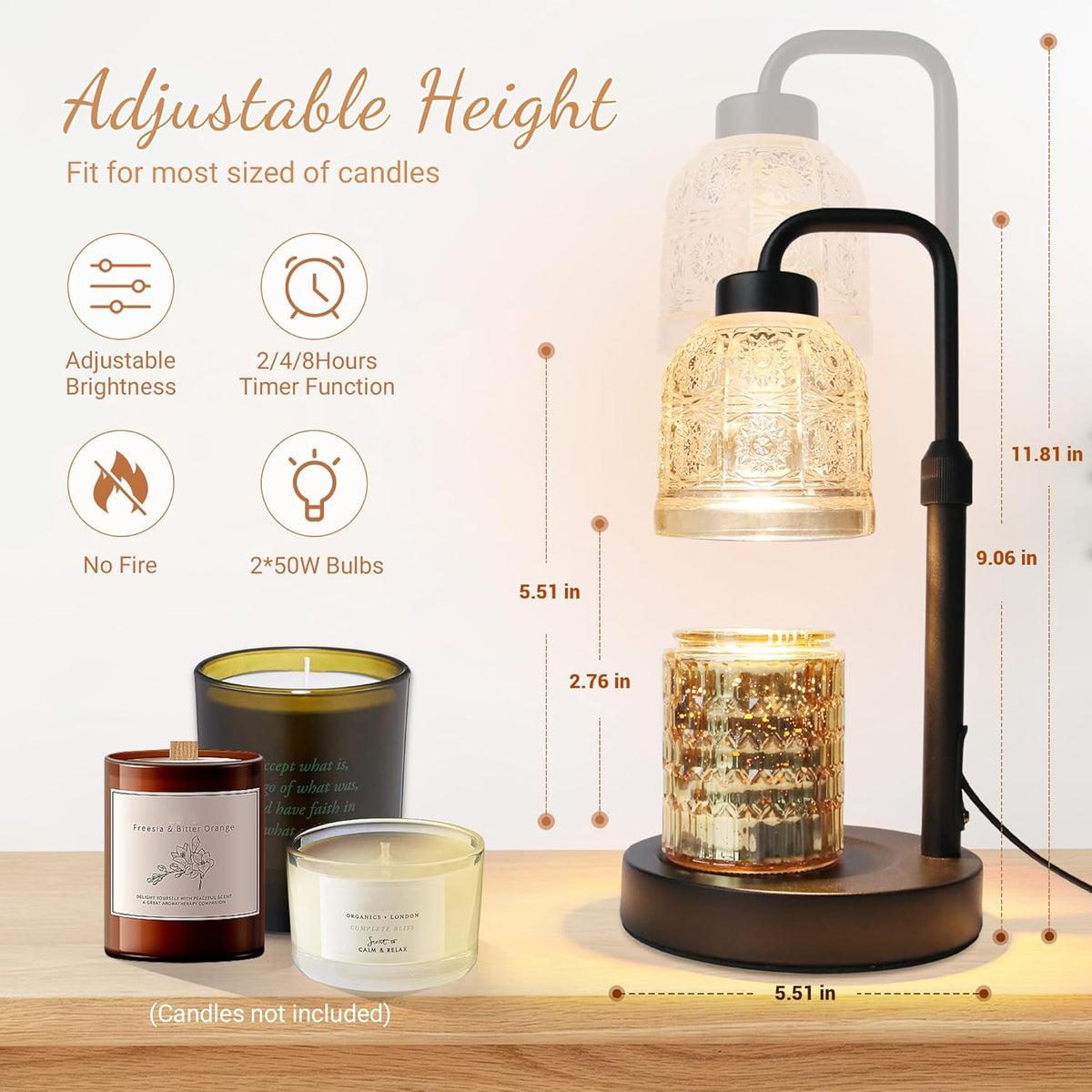 Candle Warmer Lamp with Timer