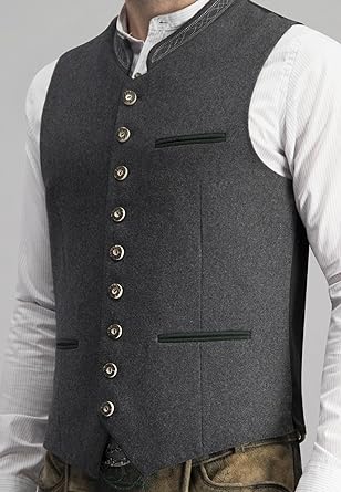Sylis-Mode - Elegant Men's Traditional Vest Gray