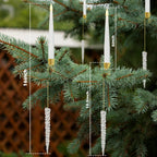 Christmas Tree LED Candle Set | 12 Pieces with Remote Control & Timer | Warm White Flicker | Flameless & Safe