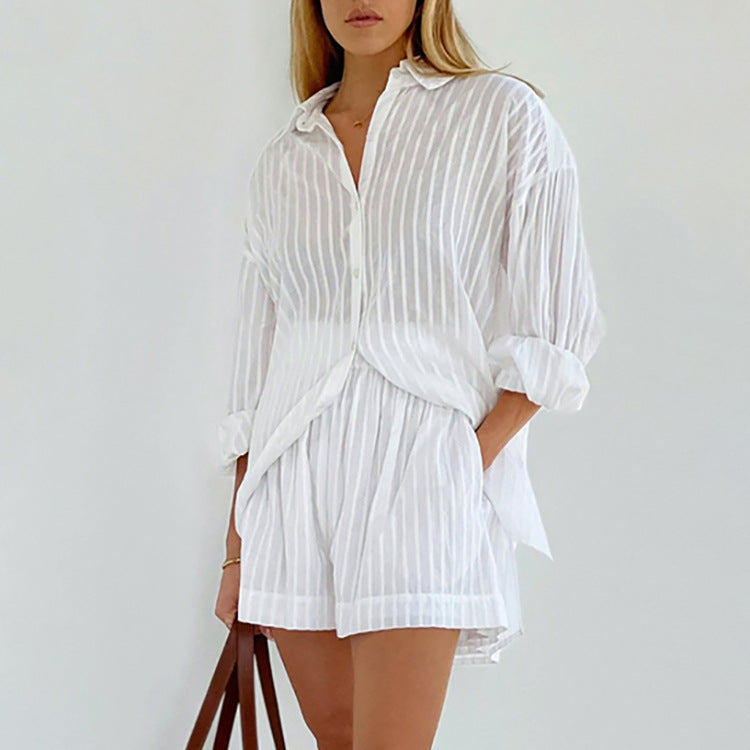 Sylis | Breezy Button-Up and Shorts Set