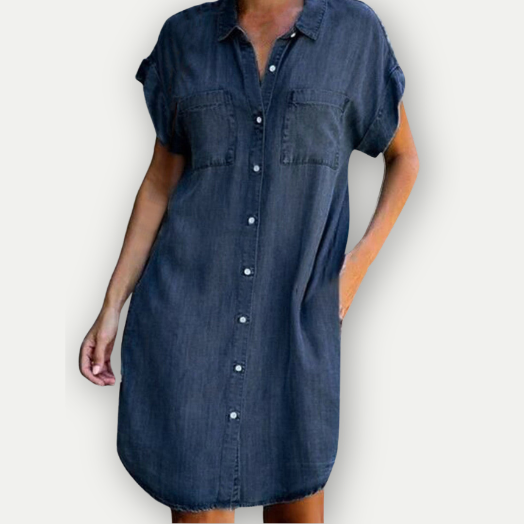 Sylis | Summery Denim Shirt Dress