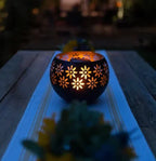 Flower Pattern Candle Lamp – Decorative LED Table Lamp for Stylish Lighting