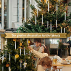 Christmas Tree LED Candle Set | 12 Pieces with Remote Control & Timer | Warm White Flicker | Flameless & Safe