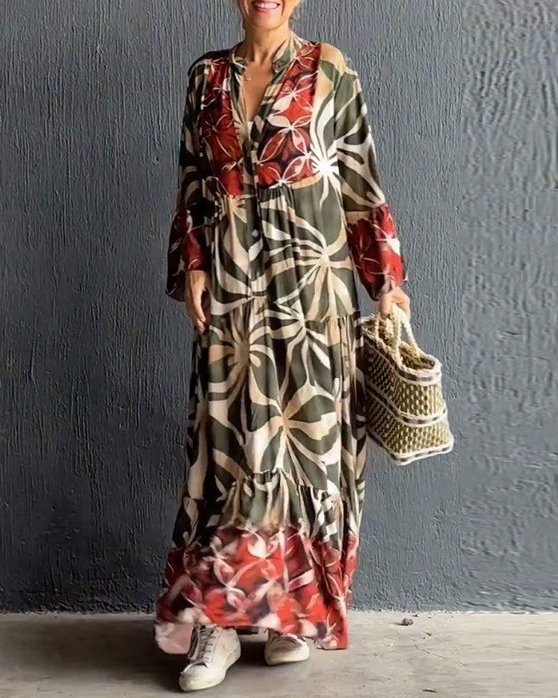 Sylis | Women's Printed Long Maxi