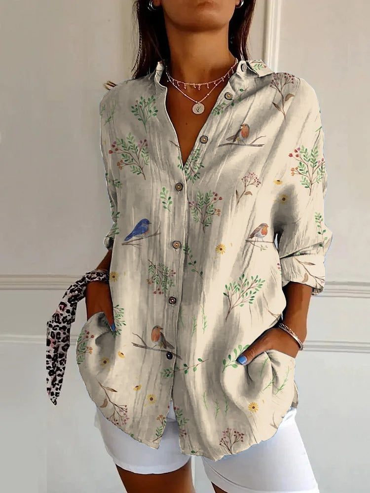 Sylis | Casual Floral Breeze Button Shirt