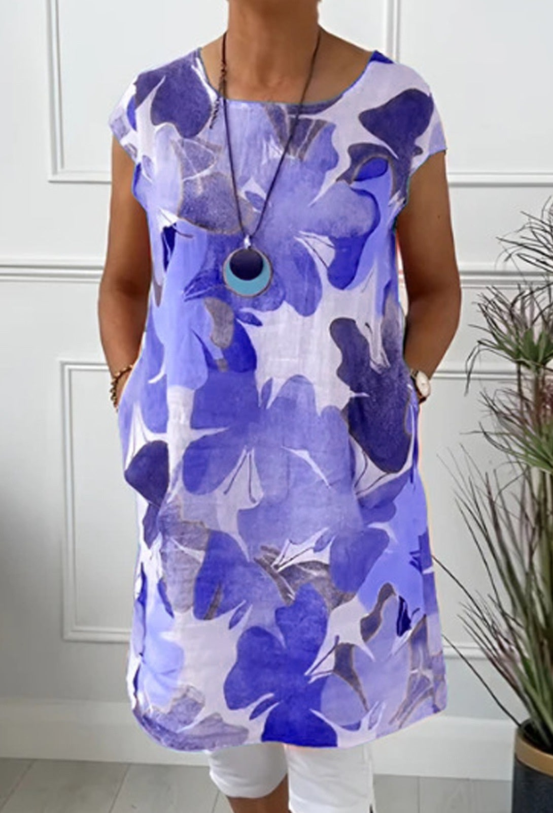 Sylis | Comfortable Dress with Butterfly Print