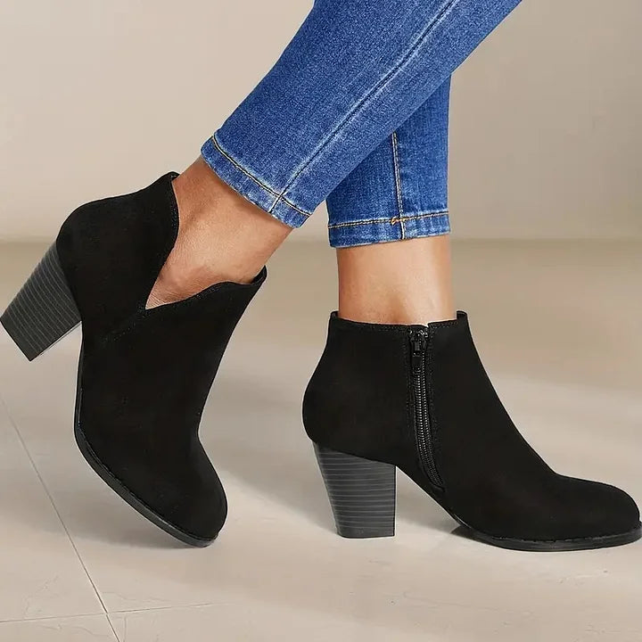 Sylis | Women's Ankle Boots with Chunky Heel