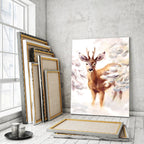 Young Elegant Deer - Canvas Wall Art Painting