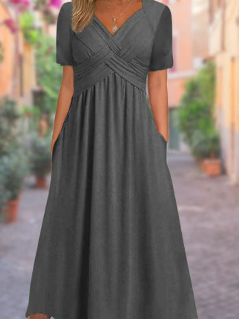 Sylis | Elegant Midi Coverage Belly Dress