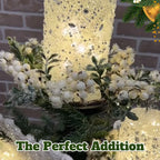 Christmas Tree Topper Shelf | Triple-Layer Ornament & Candle Display Stand | 36-Inch Iron