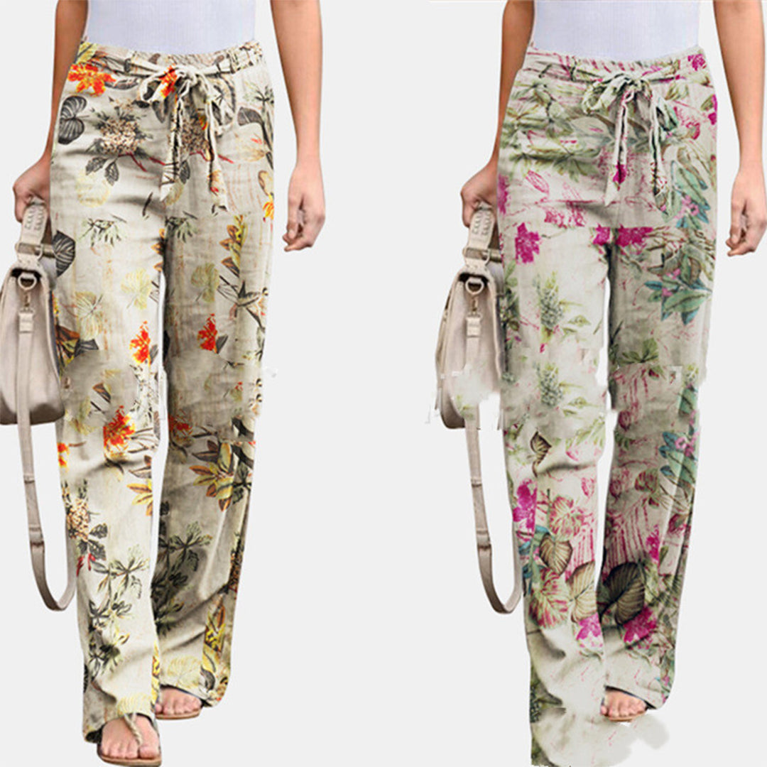 Sylis | Stylish Leisure Pants Flowerprint