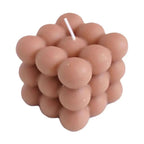 Scented candle in cube shape for stylish decoration