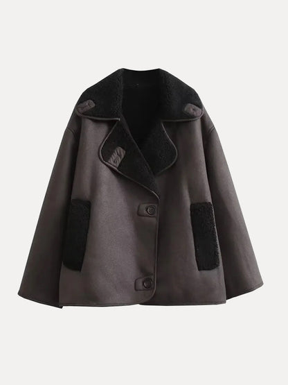 Sylis | Oversized women's jacket with fur
