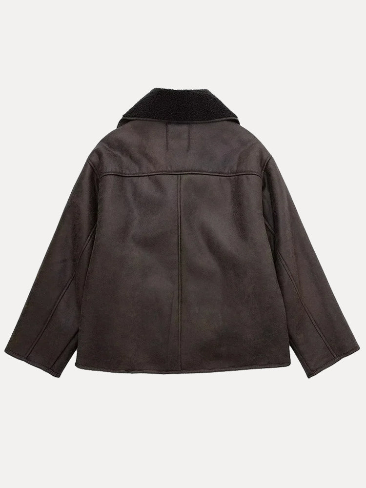 Sylis | Oversized women's jacket with fur
