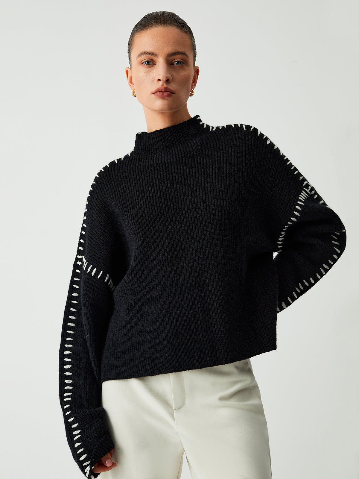 Sylis | Chic Stitch-Detail Sweater