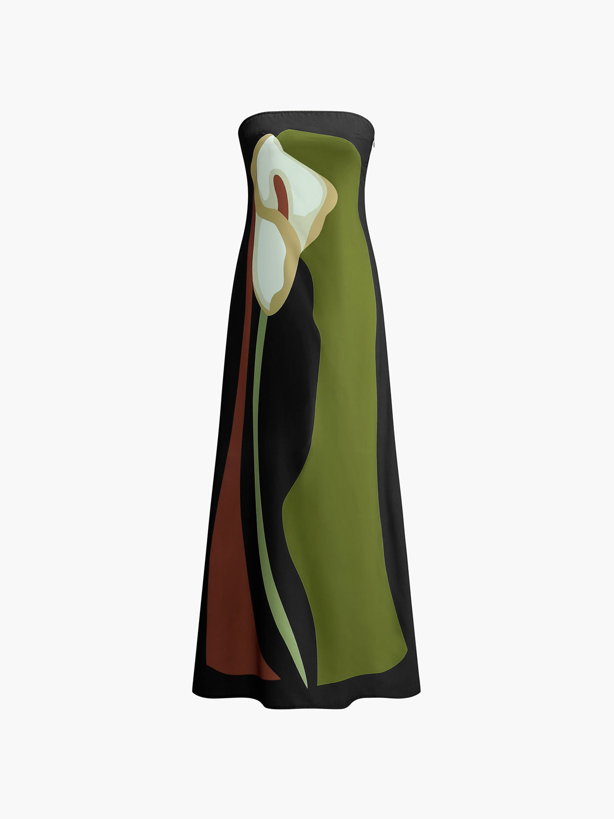 Sylis | Abstract Strapless Maxi Dress