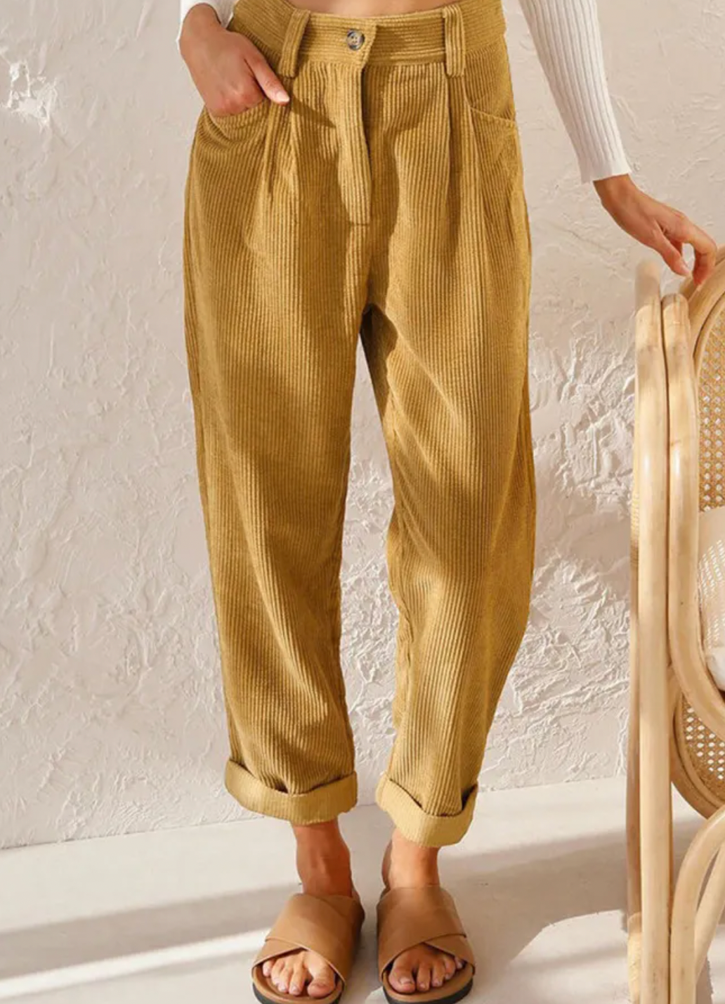 Sylis - Stylish Cord Pants