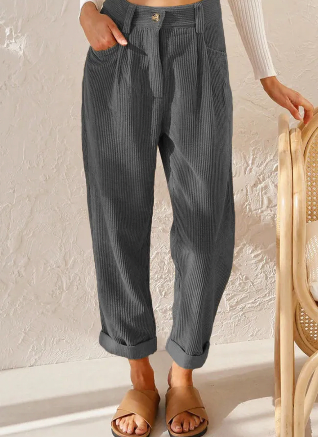 Sylis - Stylish Cord Pants