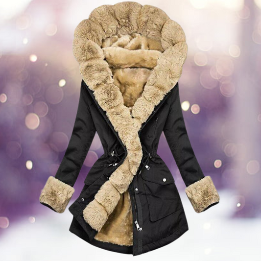 Sylis | Warm winter jacket with fur lining for women