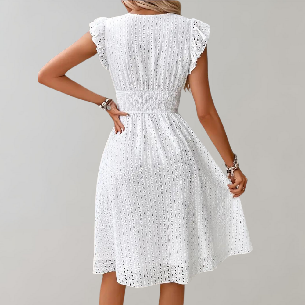 Sylis | Short White Dress Ideal for Summer