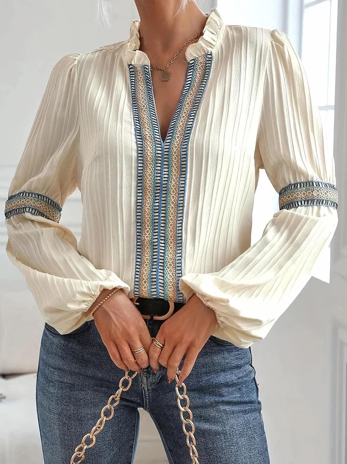 Sylis | Stylish V-neck Blouse