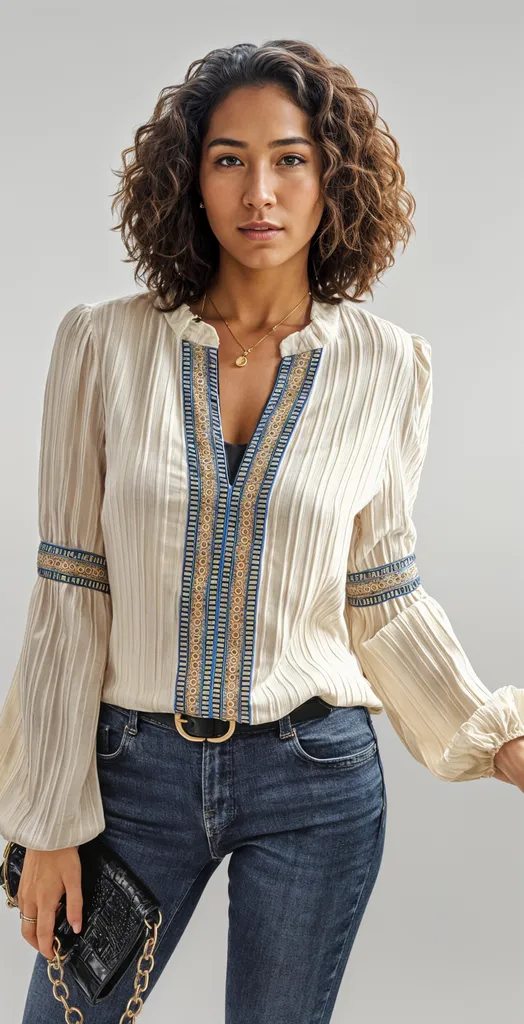 Sylis | Stunning V-Neck Blouse