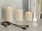 3 Piece Set TruGlow Solar Candles