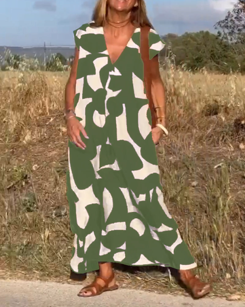 Sylis | Women's Printed Long Dress