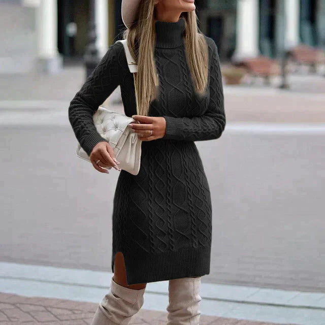Sylis | Elegant winter knitted dress