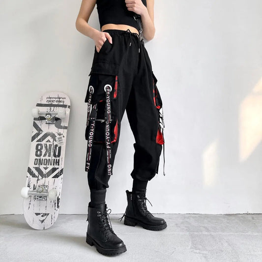 Sylis high-waisted cargo with pockets for women