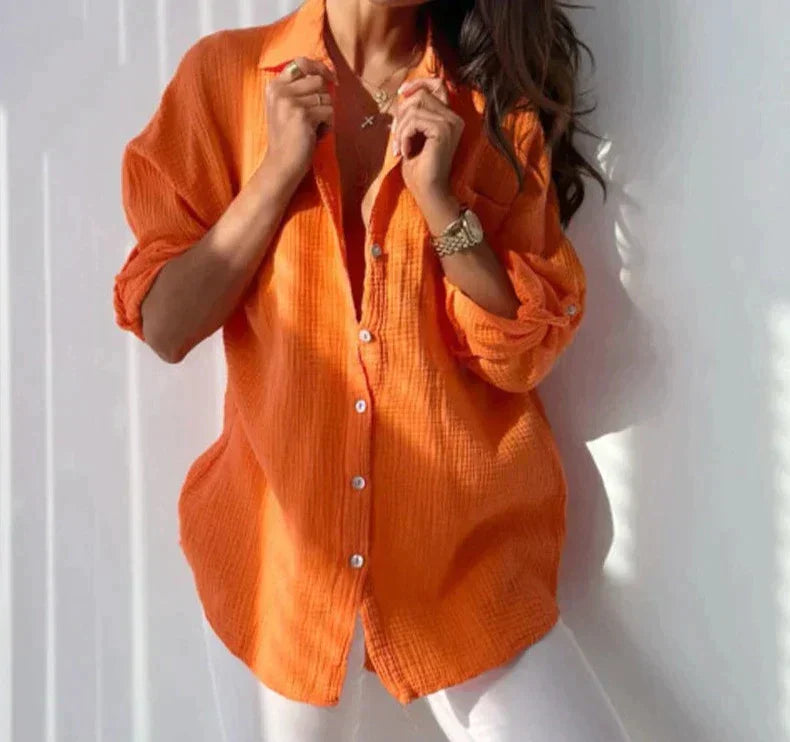 Sylis | Casual Cotton Blouse Loose Fit