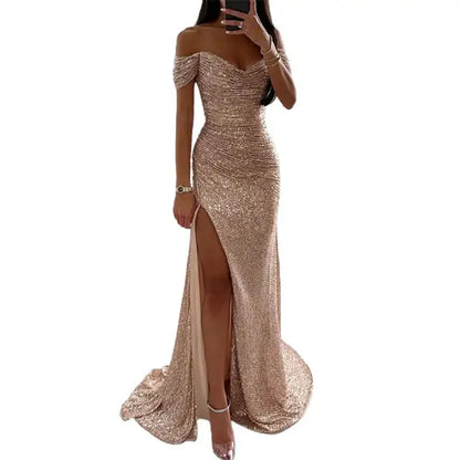 Sylis | Elegant V neck evening dress