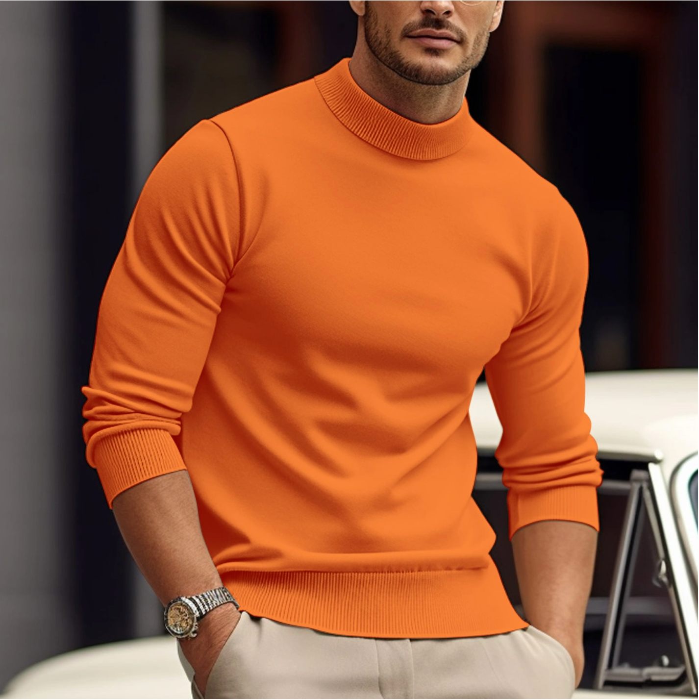 Sylis-Mode | Men's sweater in soft cotton