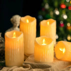 Flameless Electronic Decoration, Set in Ivory White