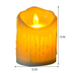 Flameless Electronic Decoration, Set in Ivory White