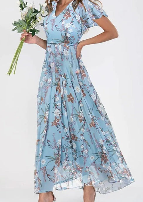 Sylis | Elegant Floral Midi Dress