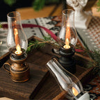 Led Vintage Kerosene Lamp, Electronic Swinging Candle