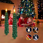 Remote-controlled LED candle tree for magical holiday atmosphere