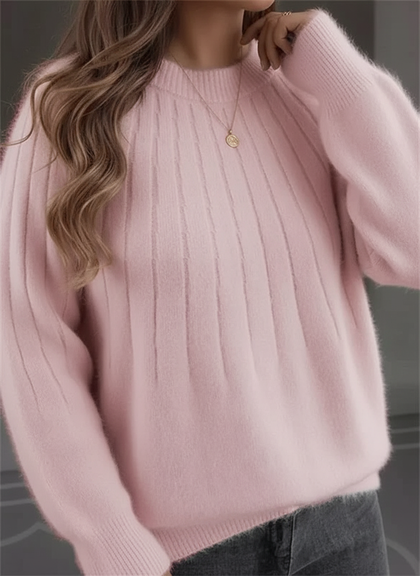 Sylis Soft Ribbed Sweater | Plus Sizes