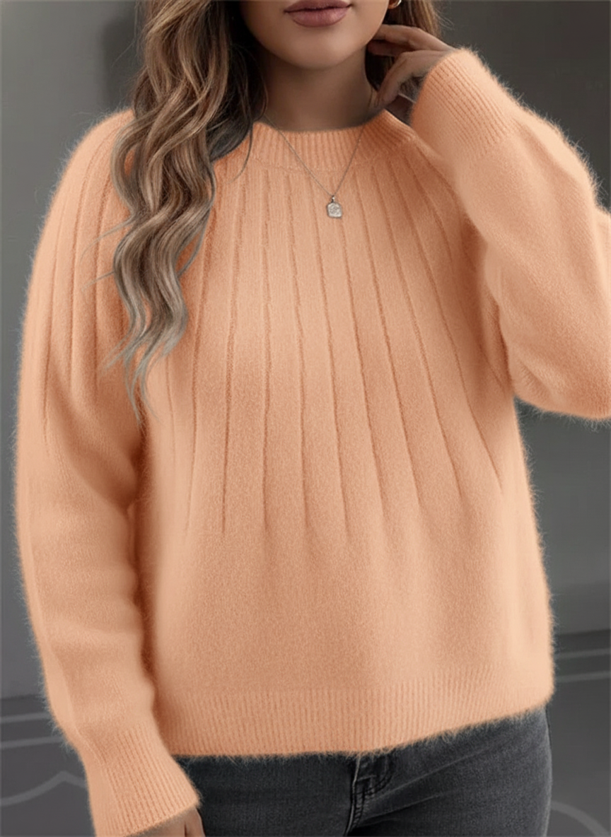 Sylis Soft Ribbed Sweater | Plus Sizes